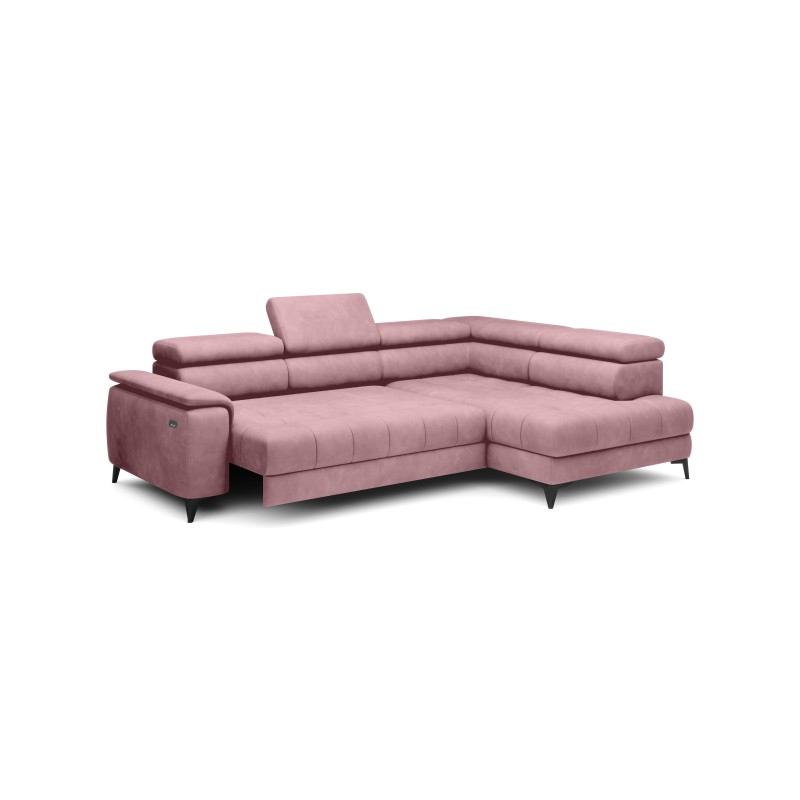 CHIVAS L Right-Hand Corner Sofa with Electric Seat Adjustment, Freestanding Fabric Element 24 VERSAILLES CHIVAS L Right-Hand Corner Sofa with Electric Seat Adjustment, Freestanding Fabric Element 24 VERSAILLES
