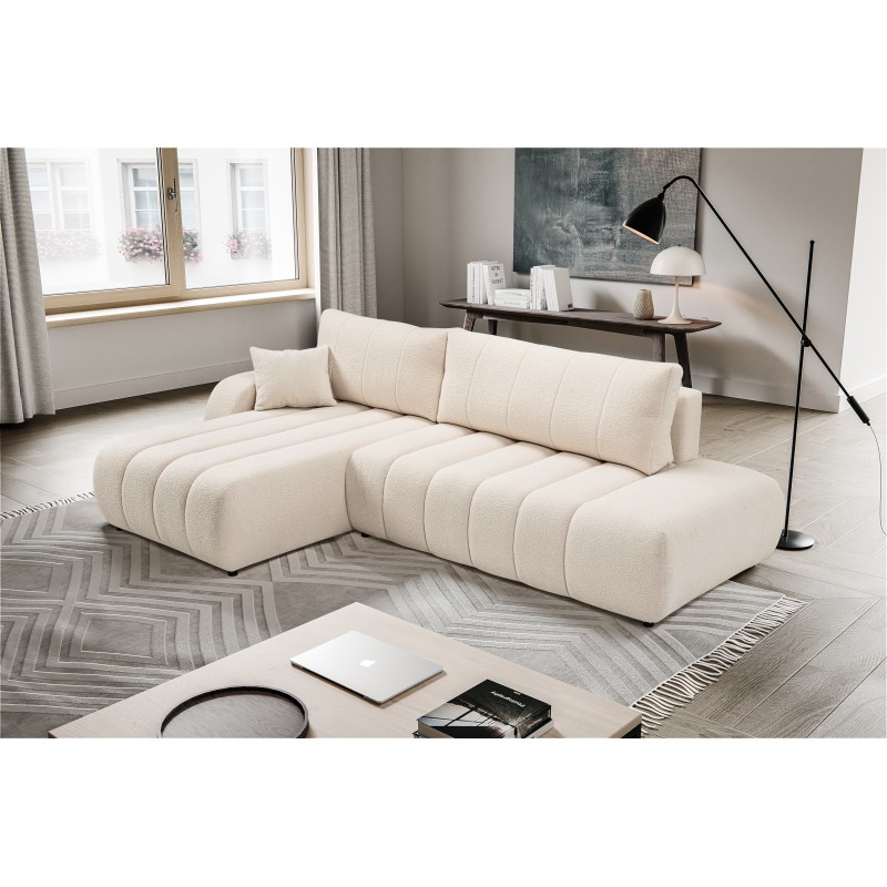 BALOO Free-Standing Left Corner Sofa in LAMBI 12 Fabric BALOO Free-Standing Left Corner Sofa in LAMBI 12 Fabric