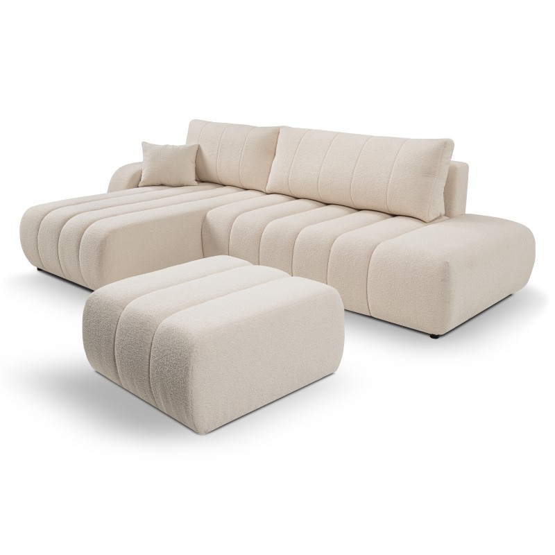 BALOO Free-Standing Left Corner Sofa in LAMBI 12 Fabric BALOO Free-Standing Left Corner Sofa in LAMBI 12 Fabric