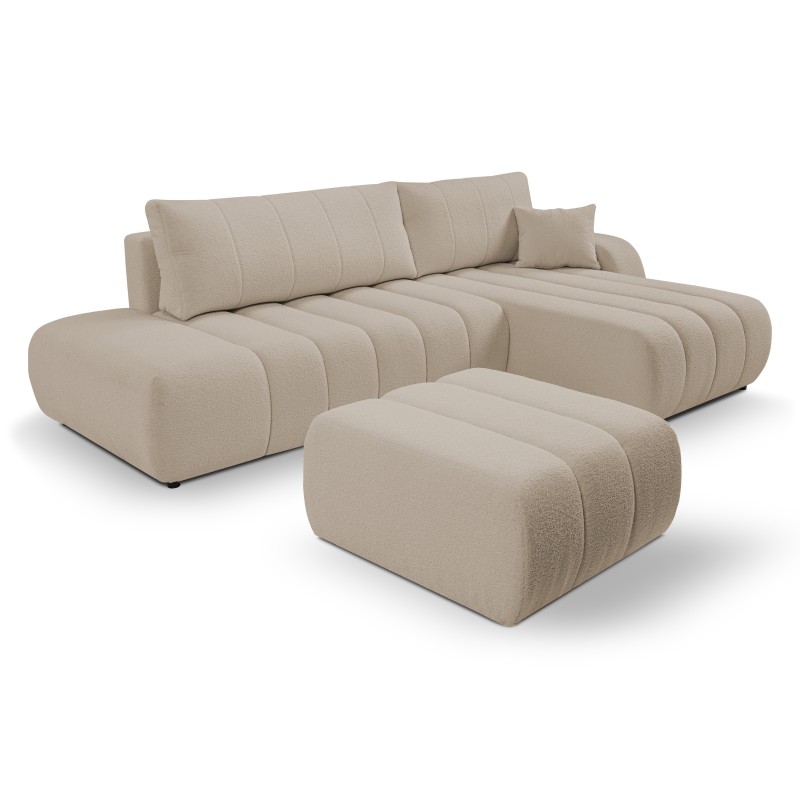 BALOO Right Free-Standing Corner Sofa in LAMBI 07 Fabric BALOO Right Free-Standing Corner Sofa in LAMBI 07 Fabric