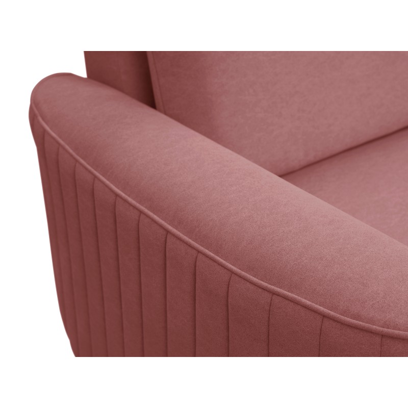 LAREN Modern Corner Sofa with Sleep Function, Bedding Storage, Plastic Legs, Left Side, BURGUND, 251x251x85 cm LAREN Modern Corner Sofa with Sleep Function, Bedding Storage, Plastic Legs, Left Side, BURGUND, 251x251x85 cm