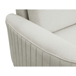 LAREN Modern Corner Sofa with Sleep Function, Bedding Storage, Plastic Legs, Left Side, LIGHT ASHLEY, 251x251x85 cm LAREN Modern Corner Sofa with Sleep Function, Bedding Storage, Plastic Legs, Left Side, LIGHT ASHLEY, 251x251x85 cm