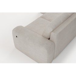 Elegant Monaco I Corner Sofa with Sleeping Function, Upholstered in Velvet Fabric, Velo 621 Elegant Monaco I Corner Sofa with Sleeping Function, Upholstered in Velvet Fabric, Velo 621