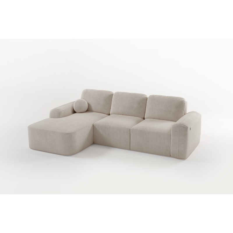 Elegant Monaco I Corner Sofa with Sleeping Function, Upholstered in Velvet Fabric, Velo 621 Elegant Monaco I Corner Sofa with Sleeping Function, Upholstered in Velvet Fabric, Velo 621