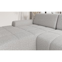 SAVIO Left-Handed Corner Sofa with Electric Adjustment, Free-Standing in KANSAS 12 Ash Fabric WERSAL SAVIO Left-Handed Corner Sofa with Electric Adjustment, Free-Standing in KANSAS 12 Ash Fabric WERSAL