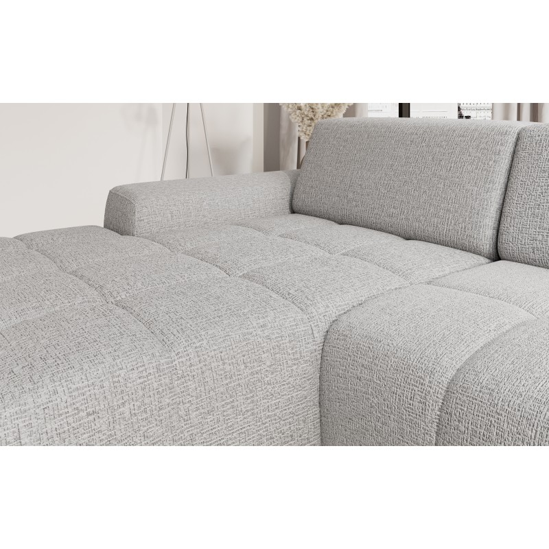 SAVIO Left-Handed Corner Sofa with Electric Adjustment, Free-Standing in KANSAS 12 Ash Fabric WERSAL SAVIO Left-Handed Corner Sofa with Electric Adjustment, Free-Standing in KANSAS 12 Ash Fabric WERSAL