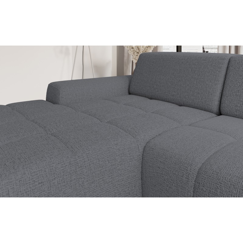 SAVIO Left-Hand Corner Sofa with Electric Adjustment, Freestanding, KANSAS 15 Grey Fabric, WERSAL Edition SAVIO Left-Hand Corner Sofa with Electric Adjustment, Freestanding, KANSAS 15 Grey Fabric, WERSAL Edition