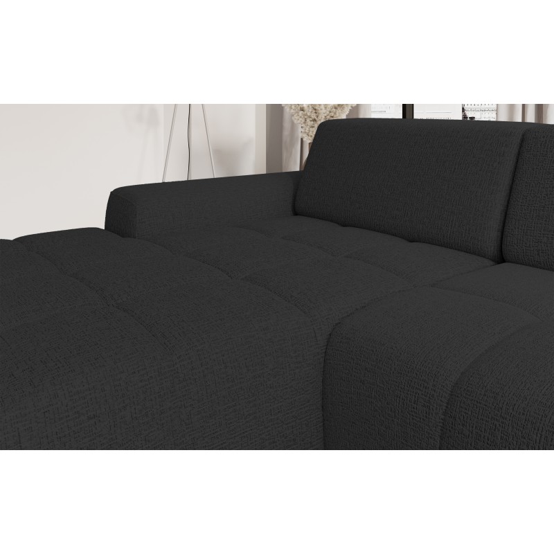 SAVIO Left-Handed Corner Sofa with Electric Adjustment, Free-Standing in KANSAS 17 Anthracite Fabric - VERSAILLES Edition SAVIO Left-Handed Corner Sofa with Electric Adjustment, Free-Standing in KANSAS 17 Anthracite Fabric - VERSAILLES Edition