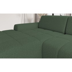 SAVIO Left-Hand Corner Sofa with Electric Adjustment, Freestanding in KANSAS 22 Green Fabric by WERSAL SAVIO Left-Hand Corner Sofa with Electric Adjustment, Freestanding in KANSAS 22 Green Fabric by WERSAL