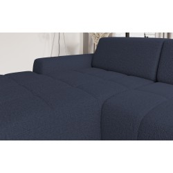SAVIO Left-Handed Corner Sofa with Electric Adjustment, Free-Standing in KANSAS 23 Blue Fabric - VERSAILLES Edition SAVIO Left-Handed Corner Sofa with Electric Adjustment, Free-Standing in KANSAS 23 Blue Fabric - VERSAILLES Edition