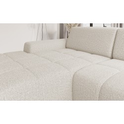 SAVIO Right-Handed Corner Sofa with Electric Adjustment, Free-Standing in KANSAS 02 Light Beige Fabric by WERSAL SAVIO Right-Handed Corner Sofa with Electric Adjustment, Free-Standing in KANSAS 02 Light Beige Fabric by WERSAL