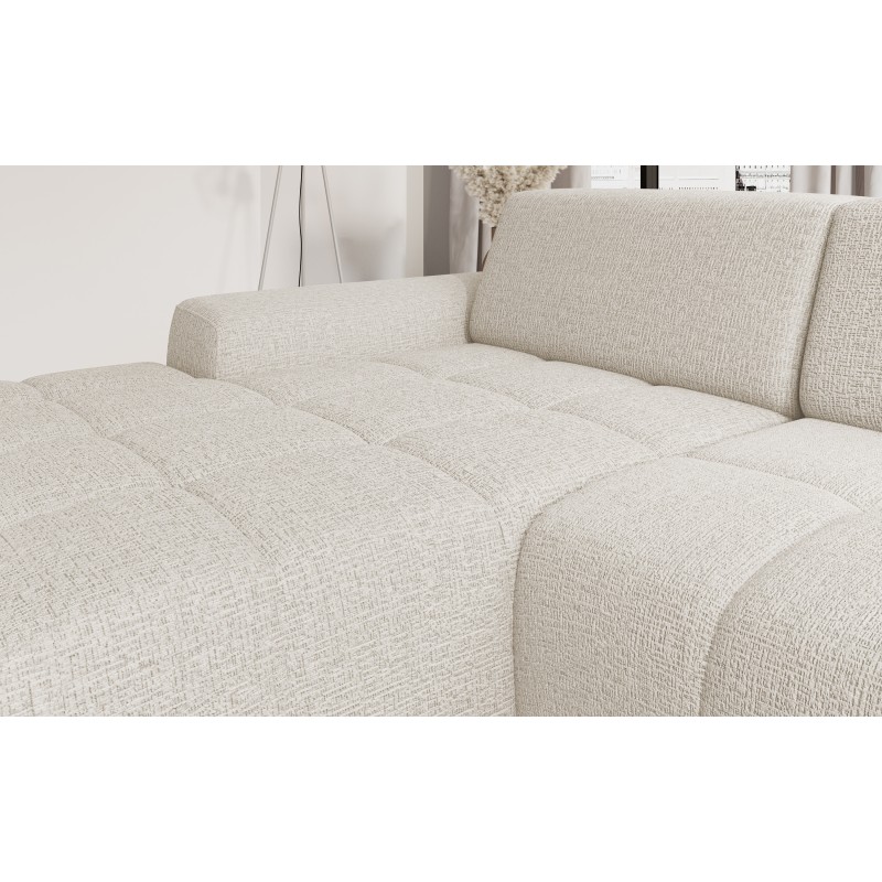 SAVIO Right-Handed Corner Sofa with Electric Adjustment, Free-Standing in KANSAS 02 Light Beige Fabric by WERSAL SAVIO Right-Handed Corner Sofa with Electric Adjustment, Free-Standing in KANSAS 02 Light Beige Fabric by WERSAL
