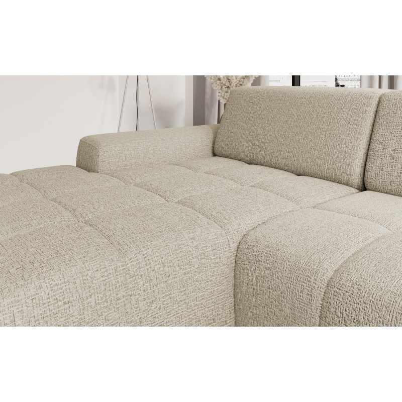 SAVIO Right-Sided Corner Sofa with Electric Adjustment, Free-Standing, KANSAS 06 Dark Beige Fabric - VERSAILLES Edition SAVIO Right-Sided Corner Sofa with Electric Adjustment, Free-Standing, KANSAS 06 Dark Beige Fabric - VERSAILLES Edition