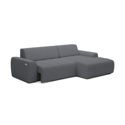 SAVIO Right-Handed Corner Sofa - VERSAILLES Edition in Kansas 15 Gray Fabric SAVIO Right-Handed Corner Sofa - VERSAILLES Edition in Kansas 15 Gray Fabric