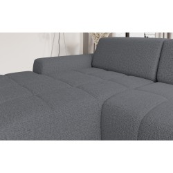 SAVIO Right-Handed Corner Sofa - VERSAILLES Edition in Kansas 15 Gray Fabric SAVIO Right-Handed Corner Sofa - VERSAILLES Edition in Kansas 15 Gray Fabric
