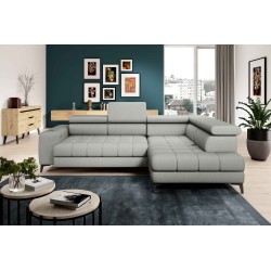 Baggio Right-Hand Corner Sofa with Sleep Function, Ash Grey Baggio Right-Hand Corner Sofa with Sleep Function, Ash Grey