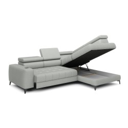 Baggio Right-Hand Corner Sofa with Sleep Function, Ash Grey Baggio Right-Hand Corner Sofa with Sleep Function, Ash Grey