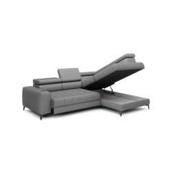 Baggio Right-Hand Corner Sofa with Sleep Function, Freestanding Letto 88 Grey Fabric - Versailles Edition Baggio Right-Hand Corner Sofa with Sleep Function, Freestanding Letto 88 Grey Fabric - Versailles Edition