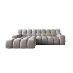 CAMPIL L Freestanding Left-Hand Corner Sofa with Electric Adjustment in Eden 07 Fabric - VERSAILLES Edition