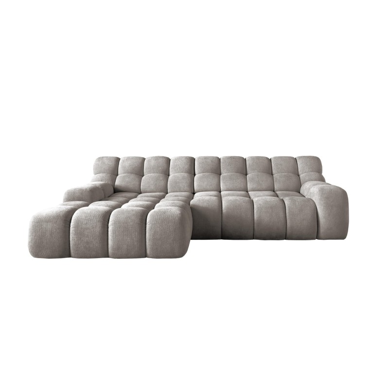 CAMPIL L Freestanding Left-Hand Corner Sofa with Electric Adjustment in Eden 07 Fabric - VERSAILLES Edition