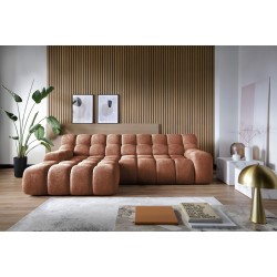 CAMPILLE L Free-Standing Left-Hand Corner with Electric Adjustment in Eden 10 Fabric VERSAILLES CAMPILLE L Free-Standing Left-Hand Corner with Electric Adjustment in Eden 10 Fabric VERSAILLES