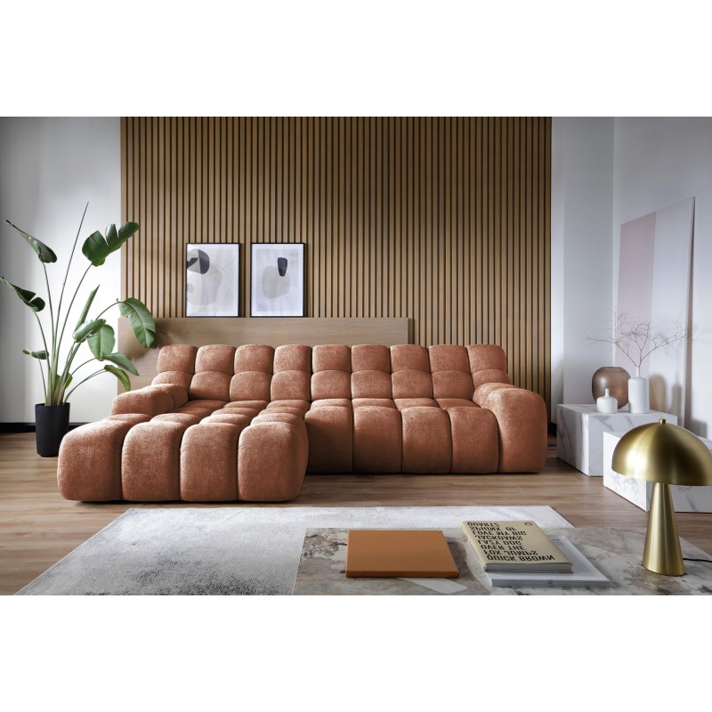 CAMPILLE L Free-Standing Left-Hand Corner with Electric Adjustment in Eden 10 Fabric VERSAILLES CAMPILLE L Free-Standing Left-Hand Corner with Electric Adjustment in Eden 10 Fabric VERSAILLES
