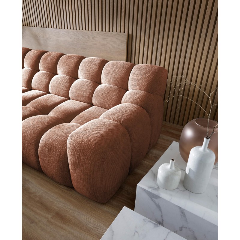 CAMPILLE L Free-Standing Left-Hand Corner with Electric Adjustment in Eden 10 Fabric VERSAILLES CAMPILLE L Free-Standing Left-Hand Corner with Electric Adjustment in Eden 10 Fabric VERSAILLES