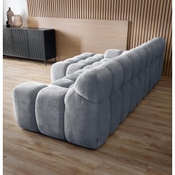 CAMPILE L Free-Standing Left-Handed Corner Sofa with Electric Adjustment in Eden 19 Fabric VERSAILLES CAMPILE L Free-Standing Left-Handed Corner Sofa with Electric Adjustment in Eden 19 Fabric VERSAILLES