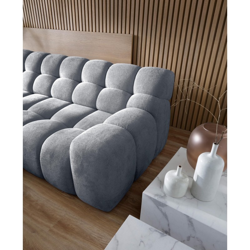 CAMPILE L Free-Standing Left-Handed Corner Sofa with Electric Adjustment in Eden 19 Fabric VERSAILLES CAMPILE L Free-Standing Left-Handed Corner Sofa with Electric Adjustment in Eden 19 Fabric VERSAILLES