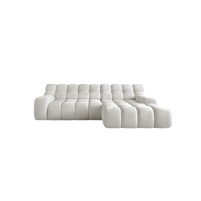 CAMPILE L Free-Standing Right-Hand Corner Sofa with Electric Adjustment in Eden 01 Fabric VERSAILLES