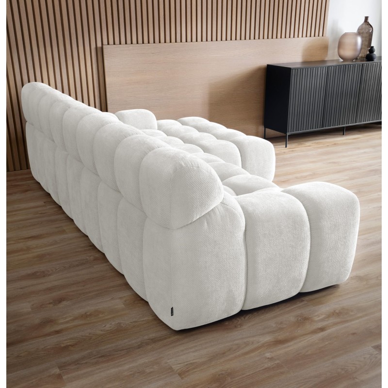 CAMPILE L Free-Standing Right-Hand Corner Sofa with Electric Adjustment in Eden 01 Fabric VERSAILLES CAMPILE L Free-Standing Right-Hand Corner Sofa with Electric Adjustment in Eden 01 Fabric VERSAILLES