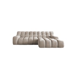 CAMPIL L Free-Standing Right-Hand Corner Sofa with Electric Adjustment in Eden 04 Fabric - VERSAILLES Edition