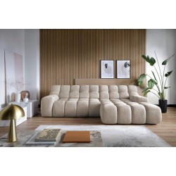 CAMPIL L Free-Standing Right-Hand Corner Sofa with Electric Adjustment in Eden 04 Fabric - VERSAILLES Edition CAMPIL L Free-Standing Right-Hand Corner Sofa with Electric Adjustment in Eden 04 Fabric - VERSAILLES Edition