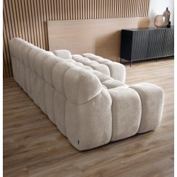 CAMPIL L Free-Standing Right-Hand Corner Sofa with Electric Adjustment in Eden 04 Fabric - VERSAILLES Edition CAMPIL L Free-Standing Right-Hand Corner Sofa with Electric Adjustment in Eden 04 Fabric - VERSAILLES Edition