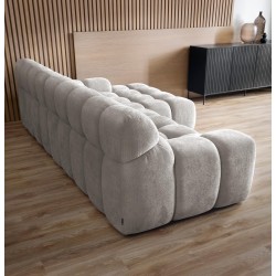 CAMPIL L Free-standing Right-hand Corner Sofa with Electric Adjustment in Eden 07 Fabric VERSAILLES CAMPIL L Free-standing Right-hand Corner Sofa with Electric Adjustment in Eden 07 Fabric VERSAILLES
