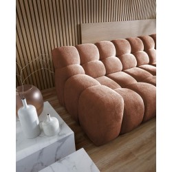 CAMPIL L Free-standing Right-hand Corner Sofa with Electric Adjustment in Eden 10 Fabric - VERSAILLES Edition CAMPIL L Free-standing Right-hand Corner Sofa with Electric Adjustment in Eden 10 Fabric - VERSAILLES Edition