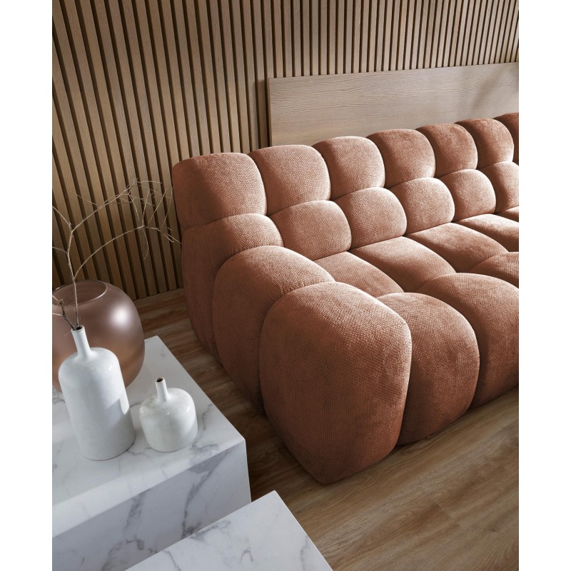 CAMPIL L Free-standing Right-hand Corner Sofa with Electric Adjustment in Eden 10 Fabric - VERSAILLES Edition CAMPIL L Free-standing Right-hand Corner Sofa with Electric Adjustment in Eden 10 Fabric - VERSAILLES Edition