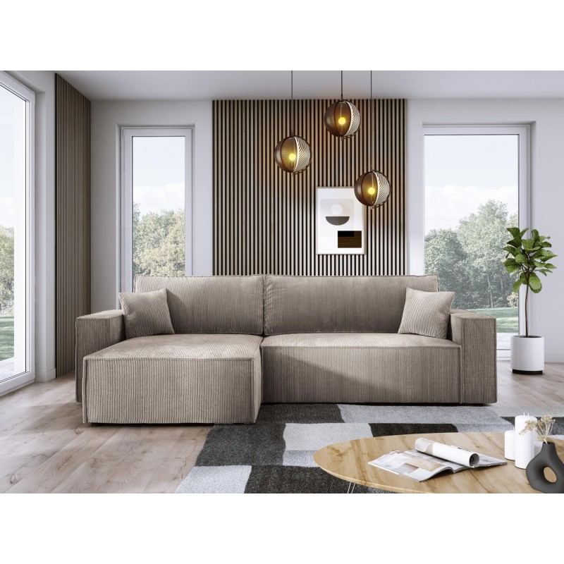 POSO XL Left-Handed Corner Set with Free-Standing Cushions in POSO 02 Fabric by WERSAL POSO XL Left-Handed Corner Set with Free-Standing Cushions in POSO 02 Fabric by WERSAL
