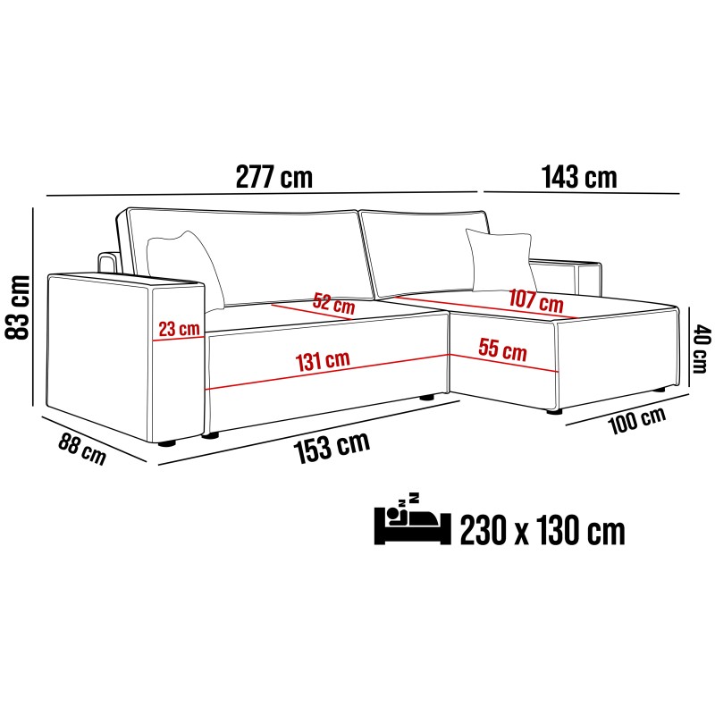 POSO XL Left-Handed Corner Set with Free-Standing Cushions in POSO 02 Fabric by WERSAL POSO XL Left-Handed Corner Set with Free-Standing Cushions in POSO 02 Fabric by WERSAL