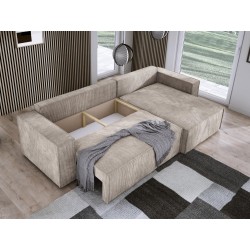 POSO XL Left-Handed Corner Set with Free-Standing Cushions in POSO 02 Fabric by WERSAL POSO XL Left-Handed Corner Set with Free-Standing Cushions in POSO 02 Fabric by WERSAL