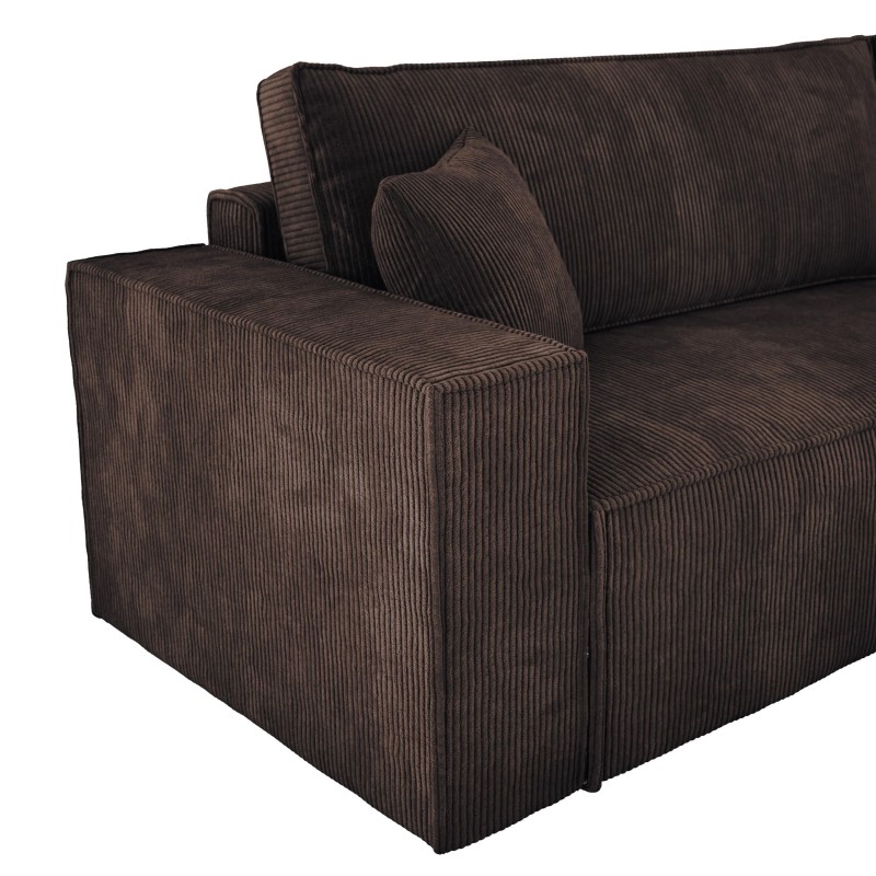 POSO XL Right-Hand Corner Set with Standalone Cushions in POSO 06 Fabric - VERSAILLES Edition POSO XL Right-Hand Corner Set with Standalone Cushions in POSO 06 Fabric - VERSAILLES Edition