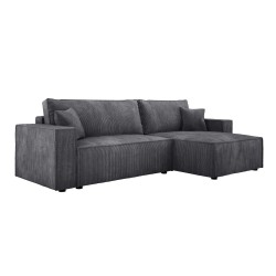 POSO XL Right-Hand Corner Set with Free-Standing Cushions in POSO 60 Fabric by WERSAL