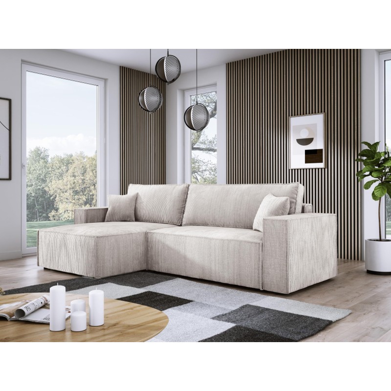 POSO XL Right-Hand Corner Set with Free-Standing Cushions in POSO 100 Versailles Fabric POSO XL Right-Hand Corner Set with Free-Standing Cushions in POSO 100 Versailles Fabric