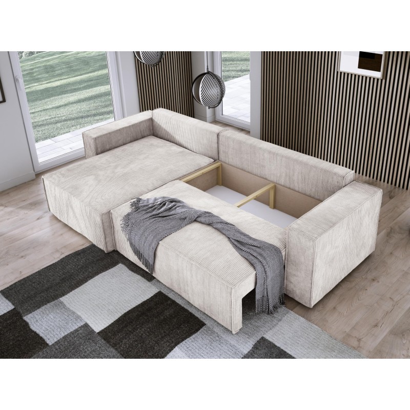 POSO XL Right-Hand Corner Set with Free-Standing Cushions in POSO 100 Versailles Fabric POSO XL Right-Hand Corner Set with Free-Standing Cushions in POSO 100 Versailles Fabric