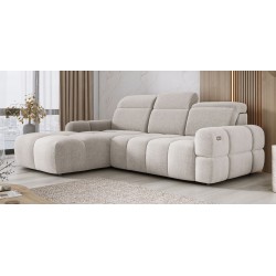 MATEO L Free-Standing Left-Hand Corner Sofa in Memphis 01 Beige Fabric by WERSAL MATEO L Free-Standing Left-Hand Corner Sofa in Memphis 01 Beige Fabric by WERSAL