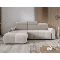 MATEO L Free-Standing Left-Hand Corner Sofa in Memphis 01 Beige Fabric by WERSAL MATEO L Free-Standing Left-Hand Corner Sofa in Memphis 01 Beige Fabric by WERSAL