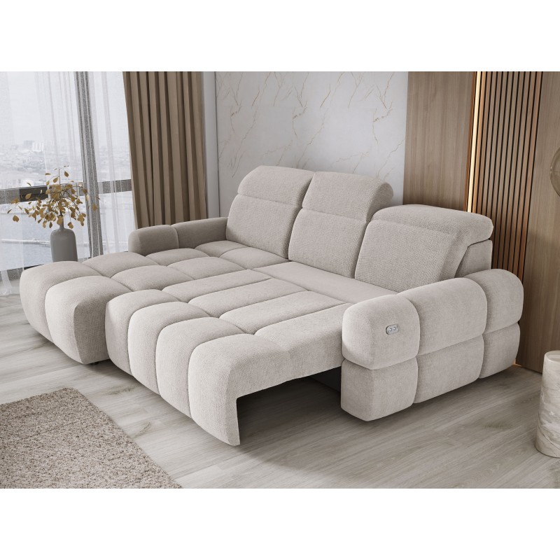 MATEO L Free-Standing Left-Hand Corner Sofa in Memphis 01 Beige Fabric by WERSAL MATEO L Free-Standing Left-Hand Corner Sofa in Memphis 01 Beige Fabric by WERSAL