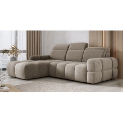 MATEO L Free-Standing Left-Hand Corner Sofa in Camel Memphis 05 Fabric by WERSAL MATEO L Free-Standing Left-Hand Corner Sofa in Camel Memphis 05 Fabric by WERSAL