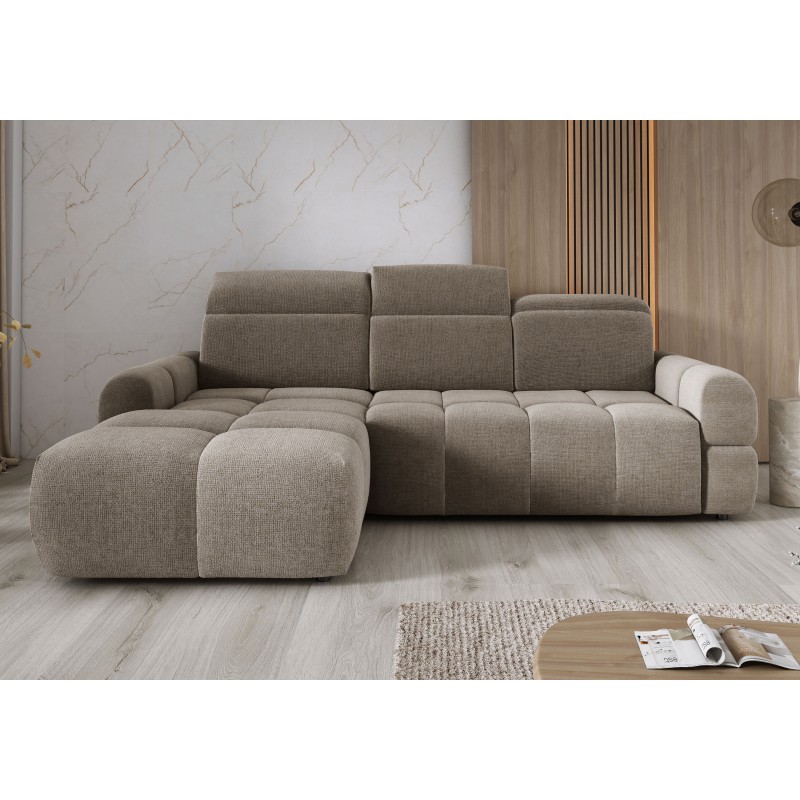 MATEO L Free-Standing Left-Hand Corner Sofa in Camel Memphis 05 Fabric by WERSAL MATEO L Free-Standing Left-Hand Corner Sofa in Camel Memphis 05 Fabric by WERSAL