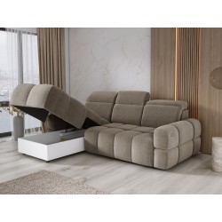 MATEO L Free-Standing Left-Hand Corner Sofa in Camel Memphis 05 Fabric by WERSAL MATEO L Free-Standing Left-Hand Corner Sofa in Camel Memphis 05 Fabric by WERSAL
